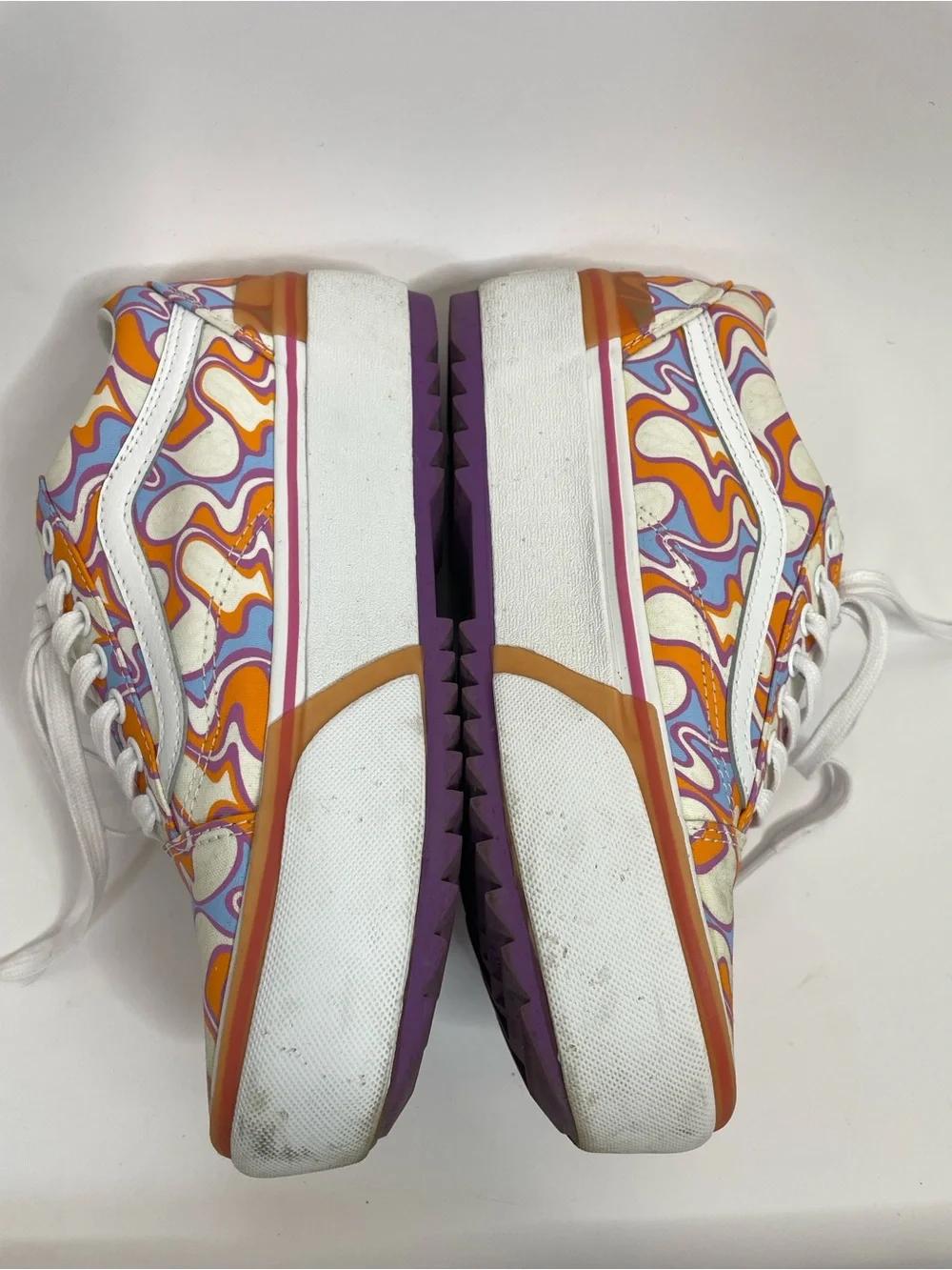 Vans | Stacked Old Skool UV React Sneakers Orange Peace Size 6.5 / 8 - Picture 7 of 12